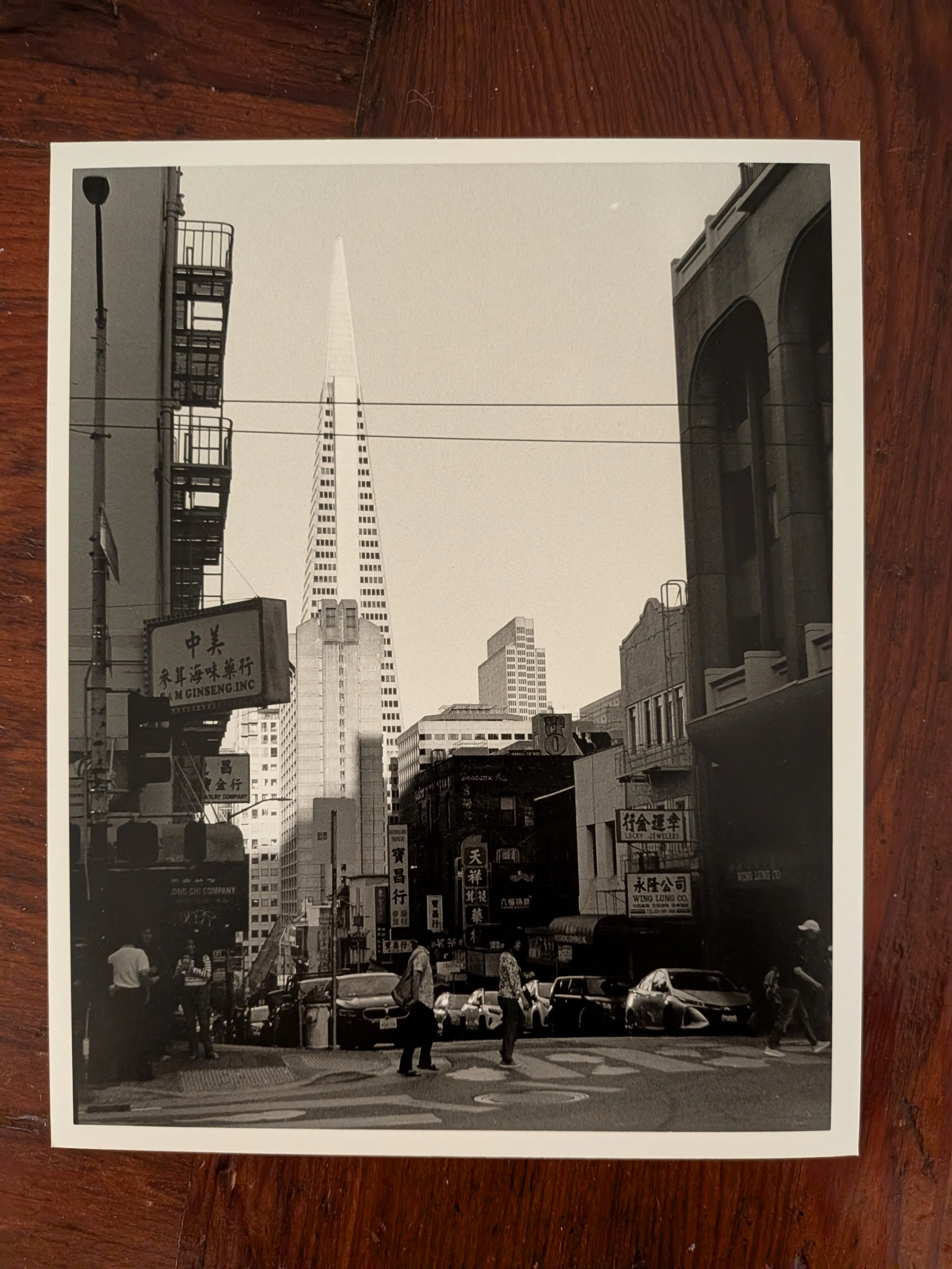 Transamerica Pyramid, vertical orientation